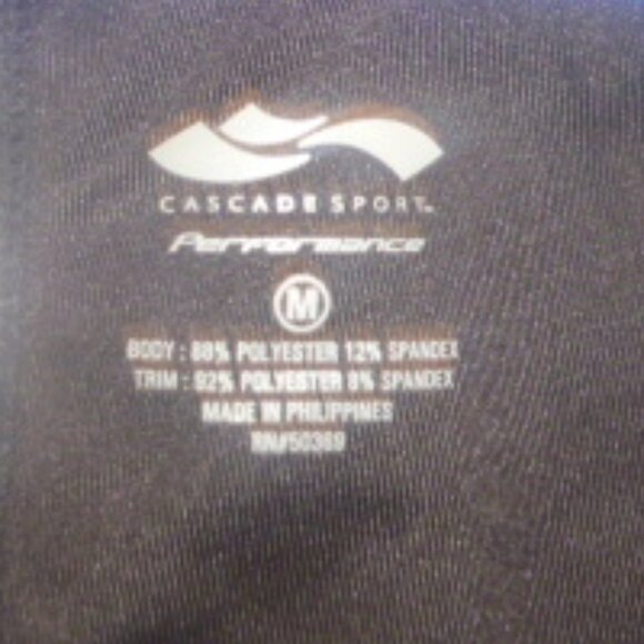 Cascade Sport Performance Leggings Capri Speed Dri - Picture 5 of 9